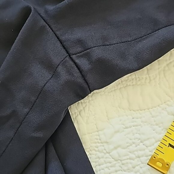 Larry Levine Women's Trousers Size 8 Navy Blue Wool Dress Pants Lined Office - Picture 15 of 16